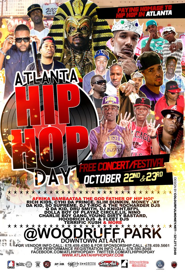 Atlanta Hip Hop Day Free Concert/Festival October 22nd & 23rd