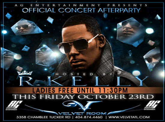 R Kelly Official Concert Afterparty Velvet Room Friday Oct