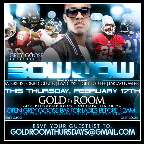 Bow Wow His Nfl Friends The Gold Room Thursday Night