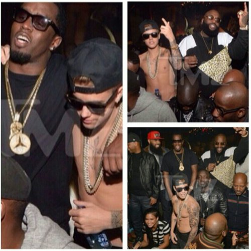 Justin Beiber Partying Shirtless With Diddy & Rick Ross in ATL | Sports ...